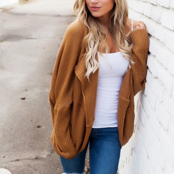 Sweaters - Oversized Cocoon Cardigan